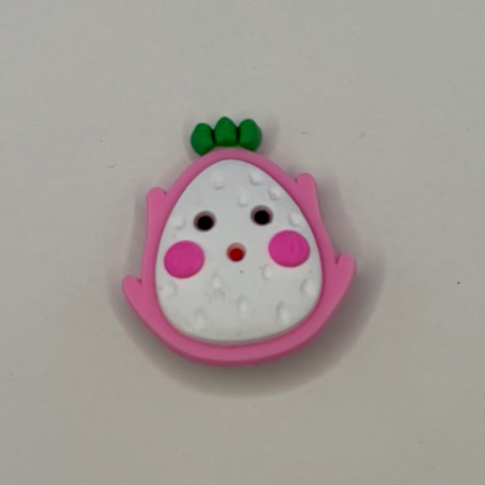 Dragonfruit Pink and Green Crocs Shoe Charm